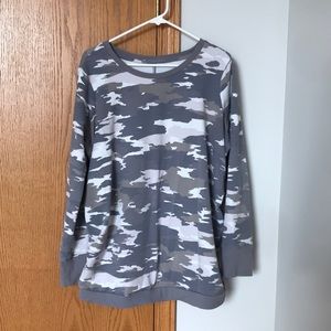 Camo maternity sweatshirt